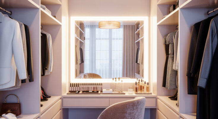 3 Closet Vanity & Makeup Station Ideas