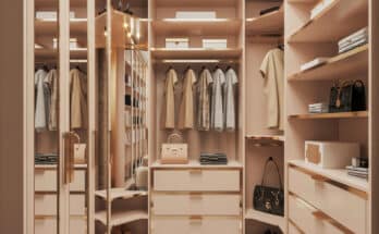 Glam Tiny Walk-In Closet Ideas